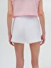 Waist Elastic Mini White Shorts
