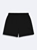 Waist Elastic Mini Black Shorts