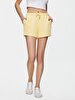 Waist Elastic Mini Orange Shorts