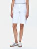 Basic Knitting White Shorts