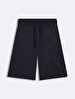Basic Knitting Navy Shorts