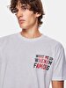 Crew Neck Short Arm Regular Grey T-shirt