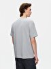 Short Sleeve Graphic Print With Print Loose Grey T-shirt