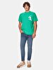 Short Sleeve Graphic Print With Print Loose Green T-shirt