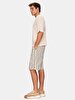 Short Sleeve Wide Collar Basic Loose Beige T-shirt