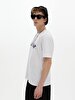 Short Sleeve Crew Neck Sign With Print Regular White T-shirt