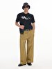 Short Sleeve Crew Neck Sign With Print Regular Black T-shirt