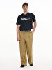 Short Sleeve Crew Neck Sign With Print Regular Black T-shirt