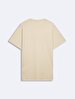 Short Sleeve Crew Neck Sign With Print Regular Beige T-shirt