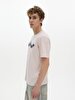 Short Sleeve Crew Neck Sign With Print Regular Lilac T-shirt