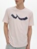 Short Sleeve Crew Neck Sign With Print Regular Lilac T-shirt
