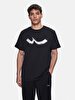 Short Sleeve Crew Neck Sign With Print Regular Black T-shirt