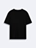 Crew Neck Short Sleeve Regular Black T-shirt