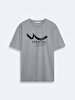 Crew Neck Short Sleeve Regular Grey T-shirt