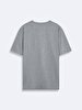 Crew Neck Short Sleeve Regular Grey T-shirt