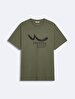 Crew Neck Short Sleeve Regular Green T-shirt