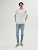 Basic Crew Neck Short Sleeve Regular White T-shirt