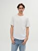 Basic Crew Neck Short Sleeve Regular White T-shirt