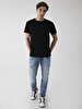 Basic Crew Neck Short Sleeve Regular Black T-shirt