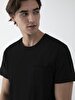 Basic Crew Neck Short Sleeve Regular Black T-shirt