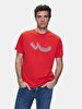 Crew Neck Short Sleeve Regular Red T-shirt