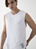 Writing With Print Crew Neck Short Sleeve Regular White Athlete