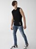 Writing With Print Crew Neck Short Sleeve Regular Black Athlete