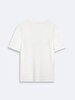 Short Sleeve Crew Neck Sign With Print Regular White T-shirt