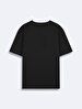 Short Sleeve Crew Neck Sign With Print Regular Black T-shirt