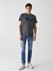 Short Sleeve Crew Neck Sign With Print Regular Anthracite T-shirt