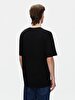 Crew Neck Basic Short Arm Loose Black T-shirt