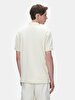 Polo Zipper Closing Short Sleeve Regular Beige T-shirt