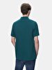 Polo Zipper Closing Short Sleeve Regular Green T-shirt