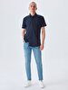 Basic Slim Fit Short Sleeve Navy T-shirt