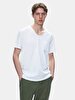 Crew Neck Basic Short Arm Regular White T-shirt