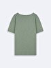 Crew Neck Basic Short Arm Regular Green T-shirt