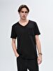 Crew Neck Basic Short Arm Regular Black T-shirt
