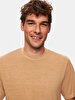 Pale Looking Surface Graphic Print With Print Loose Beige T-shirt