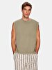 Surface Graphic Print With Print Crew Neck Short Sleeve Boxy Fit Green Athlete