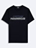 Crew Neck Sign With Print Regular Navy T-shirt