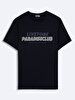Crew Neck Sign With Print Regular Navy T-shirt