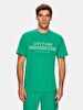 Crew Neck Sign With Print Regular Green T-shirt
