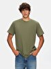 Short Sleeve Crew Neck Surface With Print Regular Green T-shirt