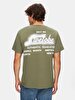 Short Sleeve Crew Neck Surface With Print Regular Green T-shirt