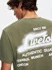 Short Sleeve Crew Neck Surface With Print Regular Green T-shirt