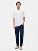 Short Sleeve Crew Neck Basic Loose White T-shirt