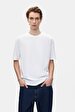 Short Sleeve Crew Neck Basic Loose White T-shirt