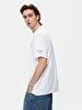 Short Sleeve Crew Neck Basic Loose White T-shirt