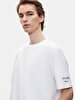 Short Sleeve Crew Neck Basic Loose White T-shirt