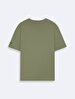 Short Sleeve Crew Neck Basic Loose Green T-shirt